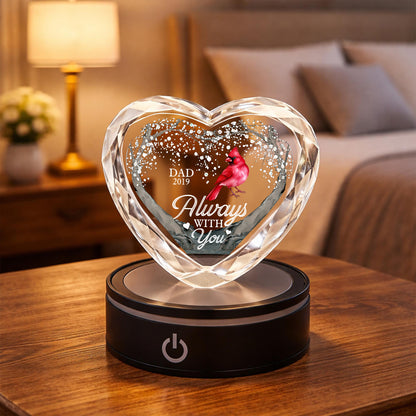 I Am Always With You Butterfly - Personalized Custom Crystal Led Light