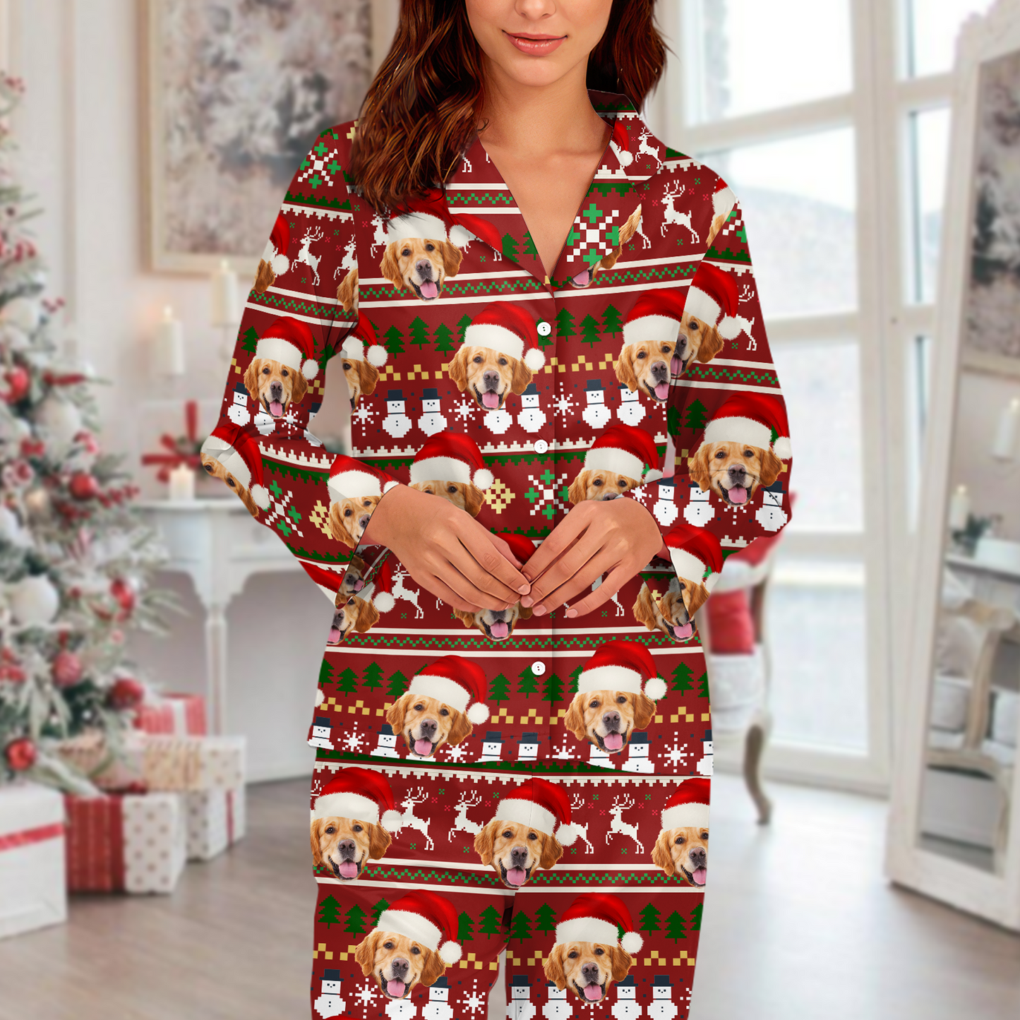 Personalized Custom Face Photo Pajamas - Christmas Gift For Pet Owners, Pet Lovers