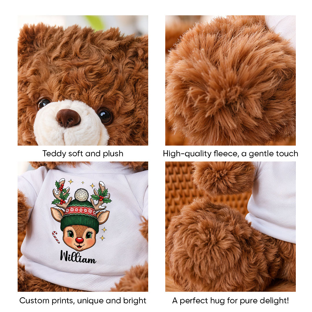 All My Love Merry Christmas - Memorial Personalized Custom Teddy Bear Plush