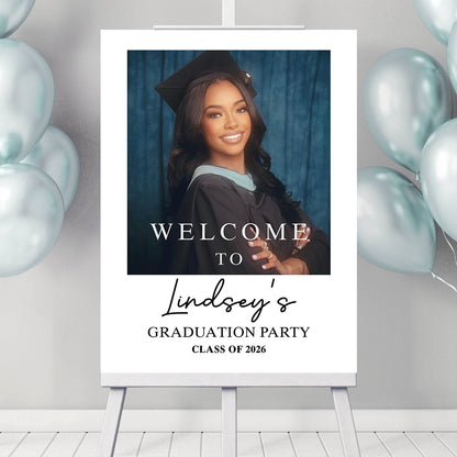 Class Of 2026 High School Graduation Party - Personalized Graduation Welcome Sign - Graduation Gifts