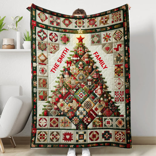 Christmas Tree - Personalized Custom Blanket