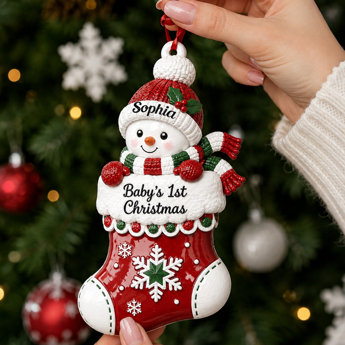 Sweetest Gift Beneath The Tree - Real 3D Relief Ornament