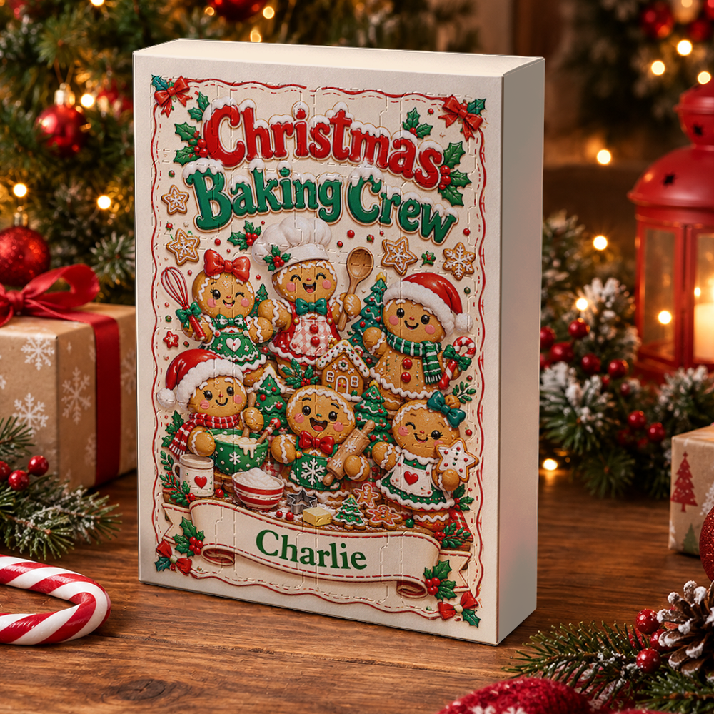 Christmas Baking Crew Advent Calendar 2026 - 24 Day Christmas Countdown Box With Cute Figurines - Advent Calendar Box-Box&Acrylic