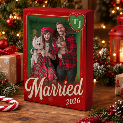 Sealed With A Christmas Kiss Advent Calendar 2026 24 Day Christmas Countdown Box With Cute Figurines - Advent Calendar Box-Box&Acrylic