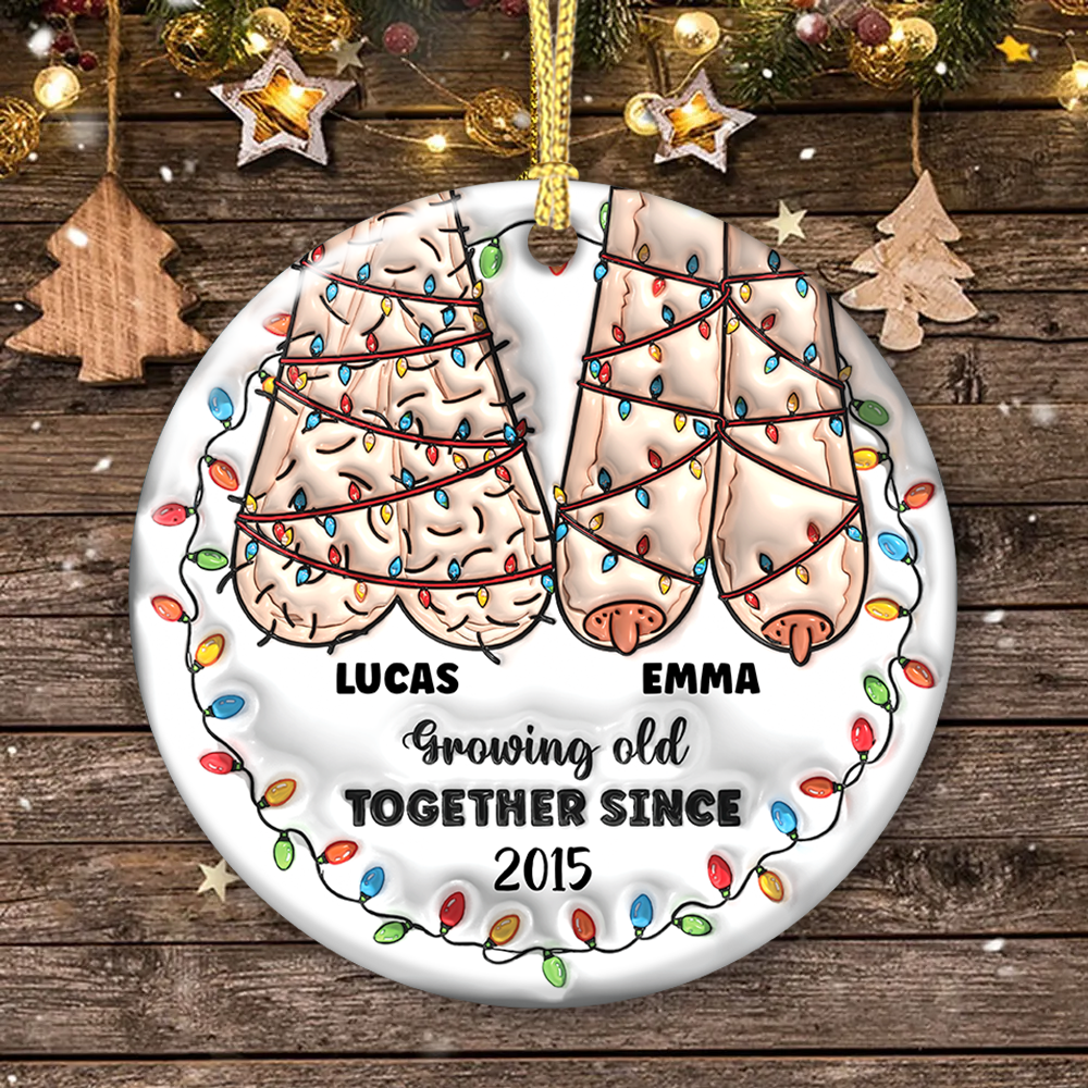 I Want To Grow Old With You - Real 3D Relief Ornament