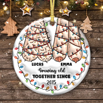 I Want To Grow Old With You - Real 3D Relief Ornament
