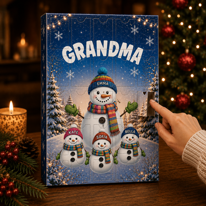 My Fav People Call Me Grandma Christmas - Advent Calendar Box-Box&Acrylic