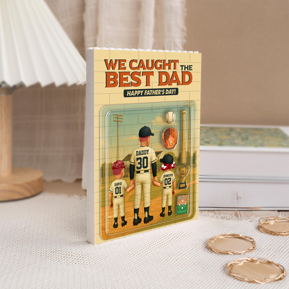 Best Daddy Ever Custom Building Blocks for Dad - Father's Day Gifts