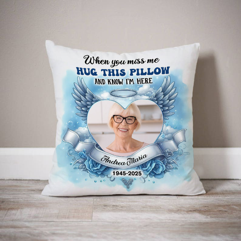 Loving Memorial Blue Sky - Personalized Custom Pillow