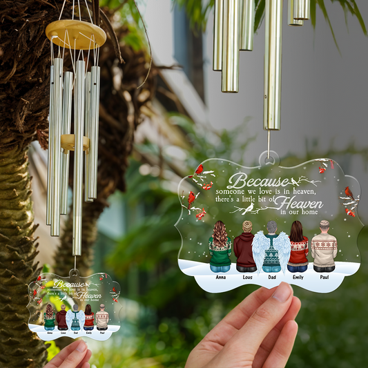 I Am Always With You - Personalized Memorial Wind Chime - Custom Suncatcher Wind Chime