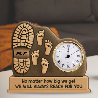 Our Family - Desk Clock Plaque Personalized Gifts