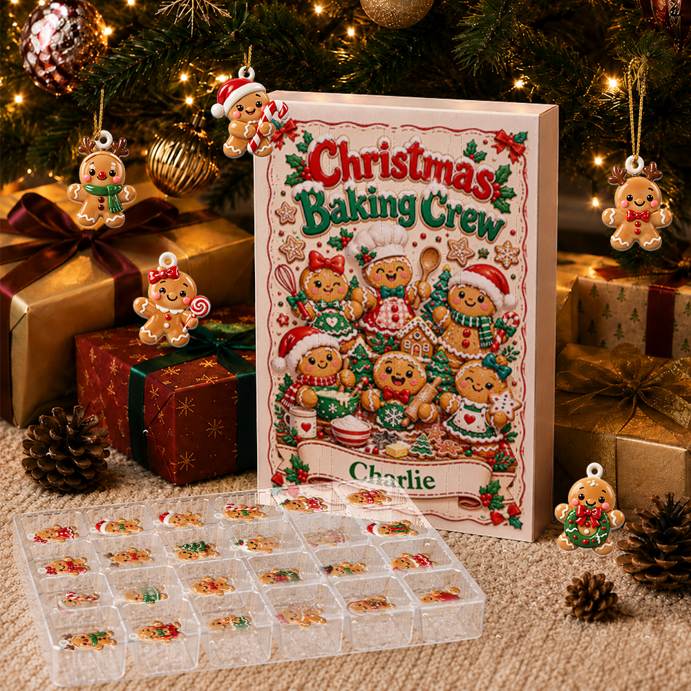 Christmas Baking Crew Advent Calendar 2026 - 24 Day Christmas Countdown Box With Cute Figurines - Advent Calendar Box-Box&Acrylic