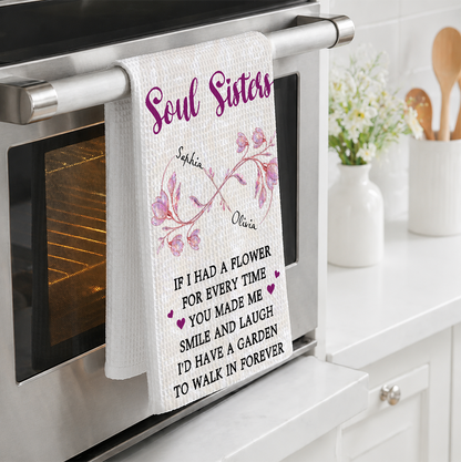 Soul Sisters, Kitchen Towel, Gift For Cooking Lovers - Personalized Kitchen Towel