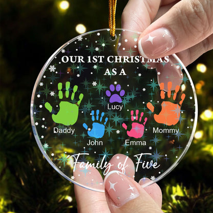 Our Family - Custom Shape Hologram Ornament