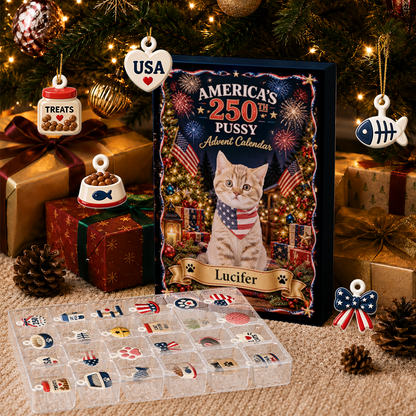 Cat Lovers Advent Calendar 2026 24 Day Christmas Countdown Box With Cute Figurines - Advent Calendar Box-Box&Acrylic