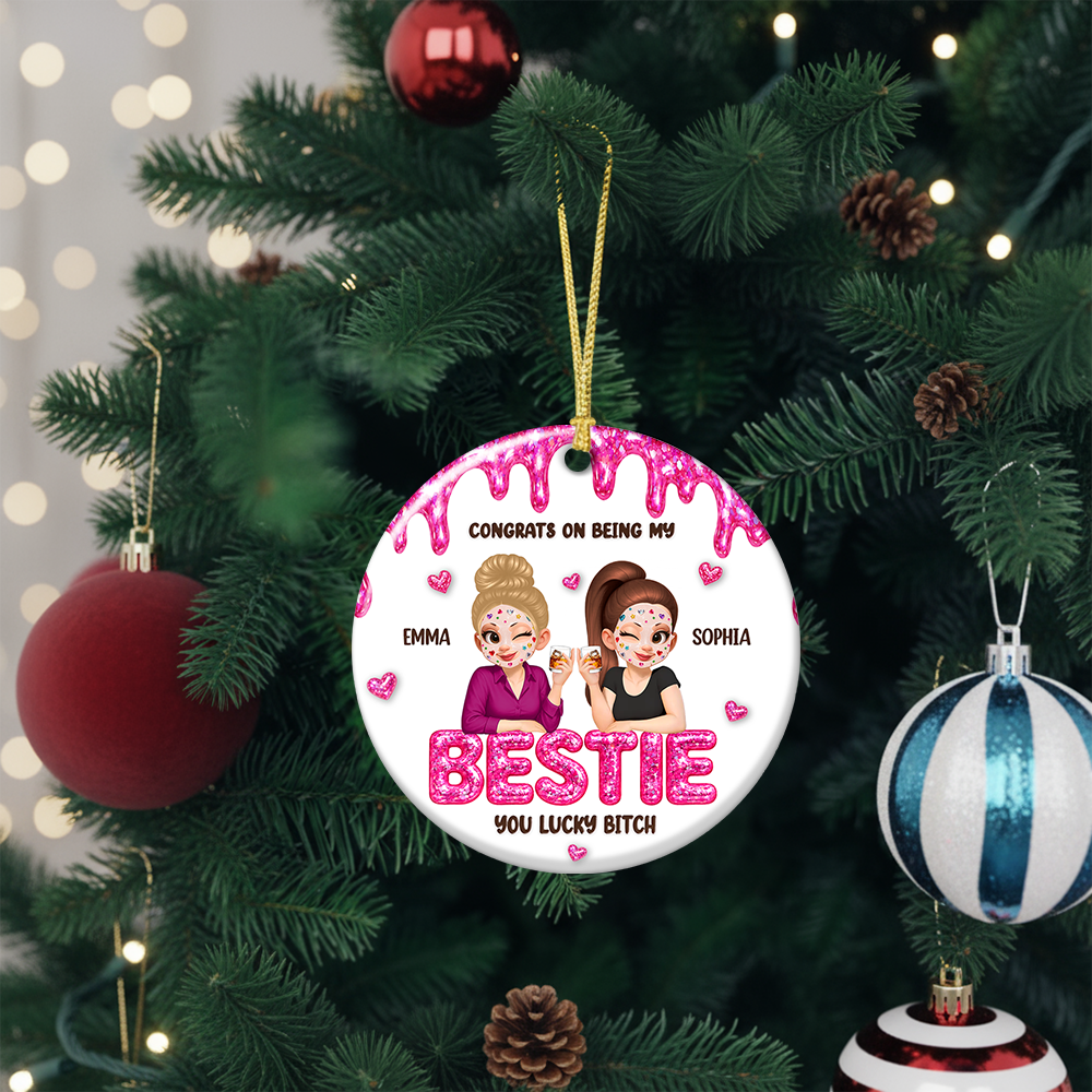Congrats My Sister Merry Christmas - Real 3D Relief Ornament