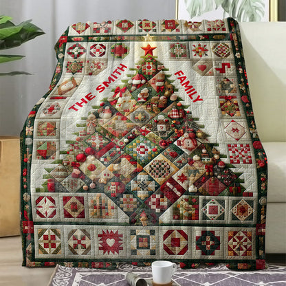 Christmas Tree - Personalized Custom Blanket