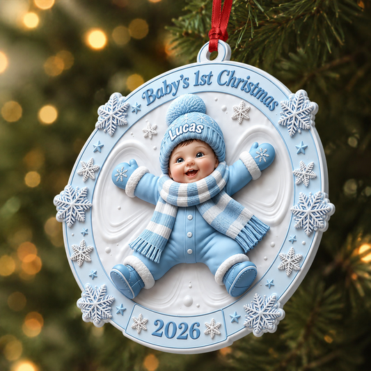 Baby Shower, Gifts For New Moms, New Dads, New Parents - Little Miracle Big Love - Real 3D Relief Ornament