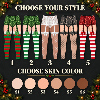 Custom Funny Christmas Leggings for Women - Funny Christmas Gift For Her - Personalized  Leggings