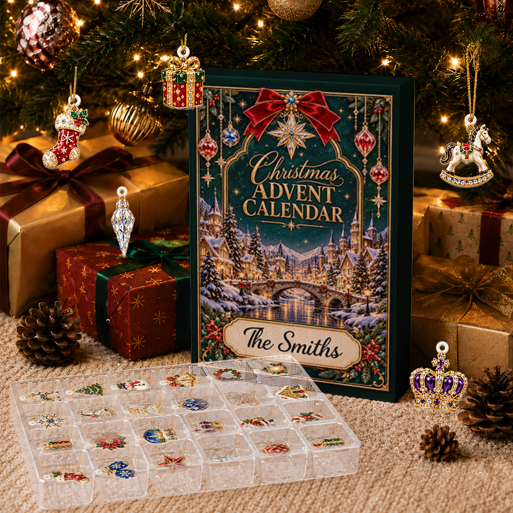 Christmas Advent Calendar 2026 - 24 Day Christmas Countdown Box With Cute Figurines - Advent Calendar Box-Box&Acrylic