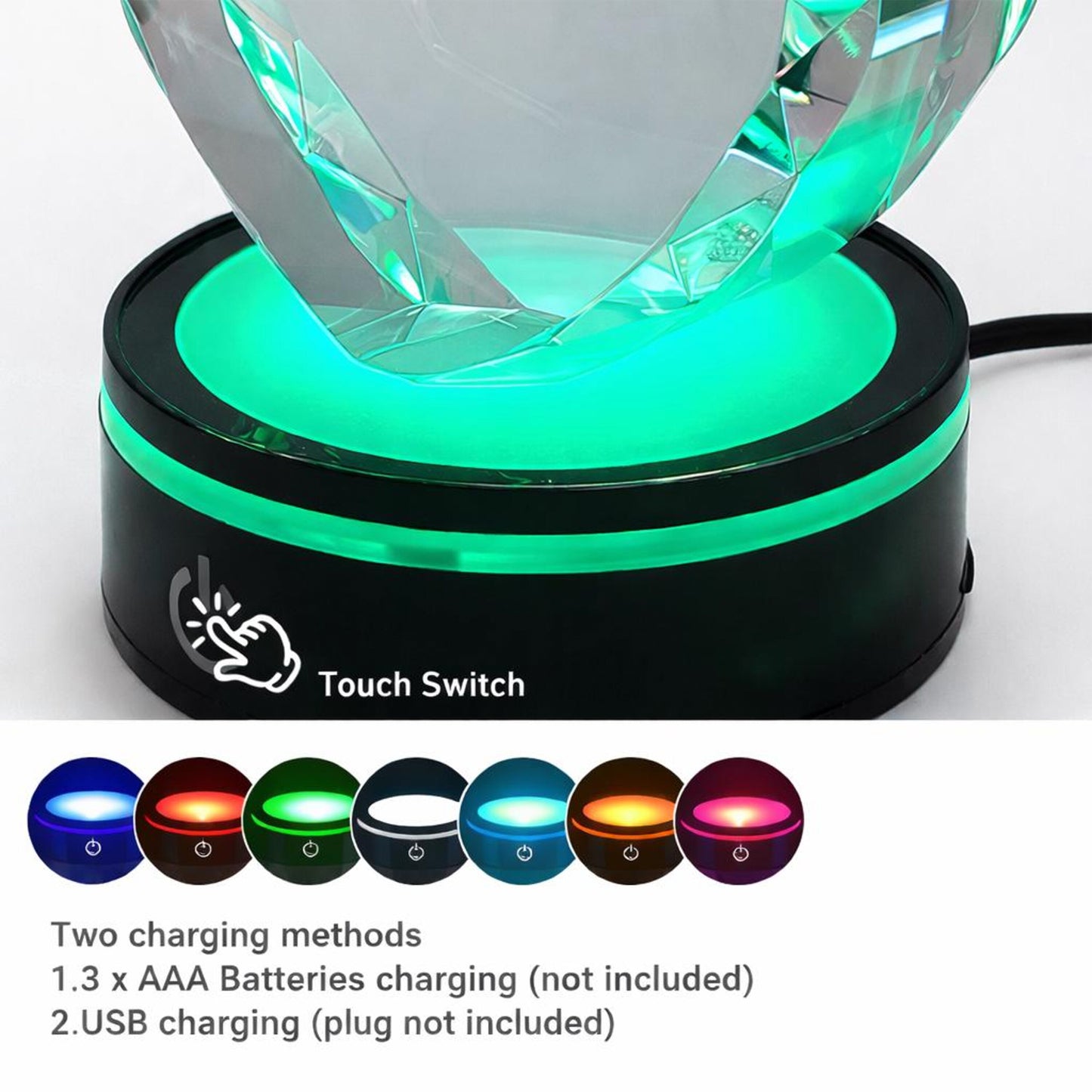 I Am Always With You - Personalized Custom Crystal Led Light