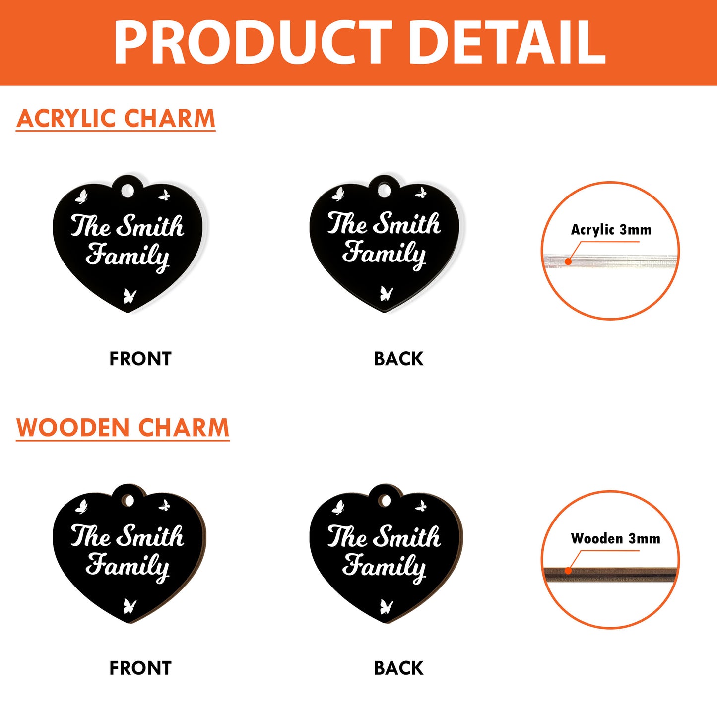 Always With You - 2 Layered Suncatcher with Charm - Memorial Gift