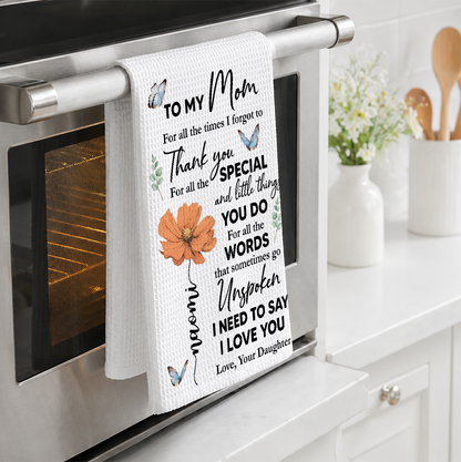 Special Mom Special Love - Personalized Kitchen Towel