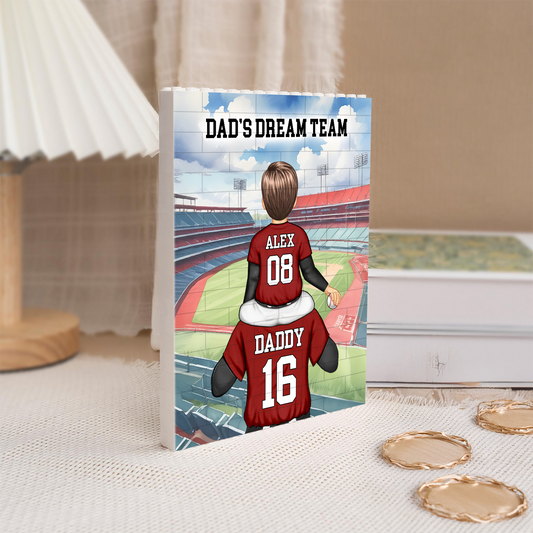 Daddy Dream Team Custom Building Blocks for Dad - Father's Day Gifts
