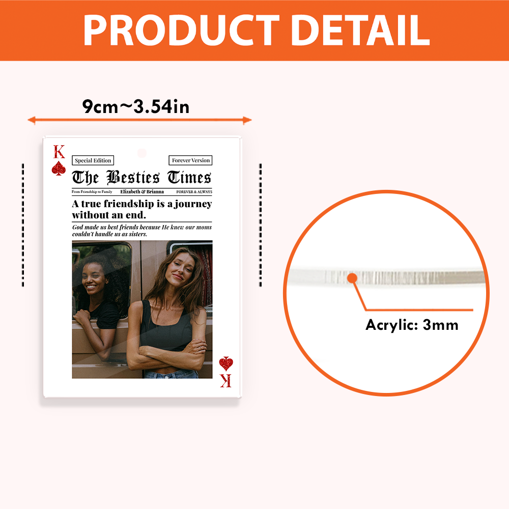 Best Friends Forever - Personalized Acrylic Ornament