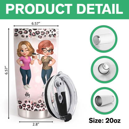 From Mom To Badass Daughter - Personalized Custom Tumbler