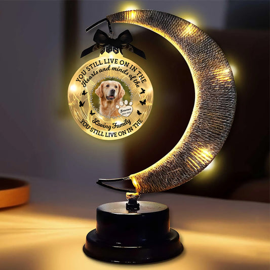 Light This Up My Love - Personalized Memorial Moon Led Lamp - Remembrance Gift, Sympathy Gift