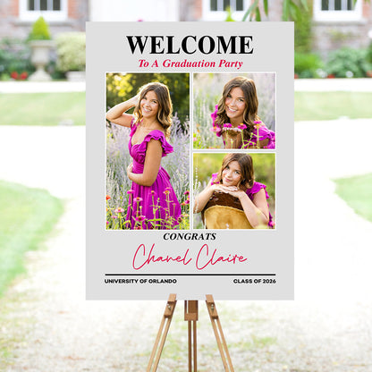 2026 Photo Graduation Welcome Sign - Custom Photo Welcome Sign