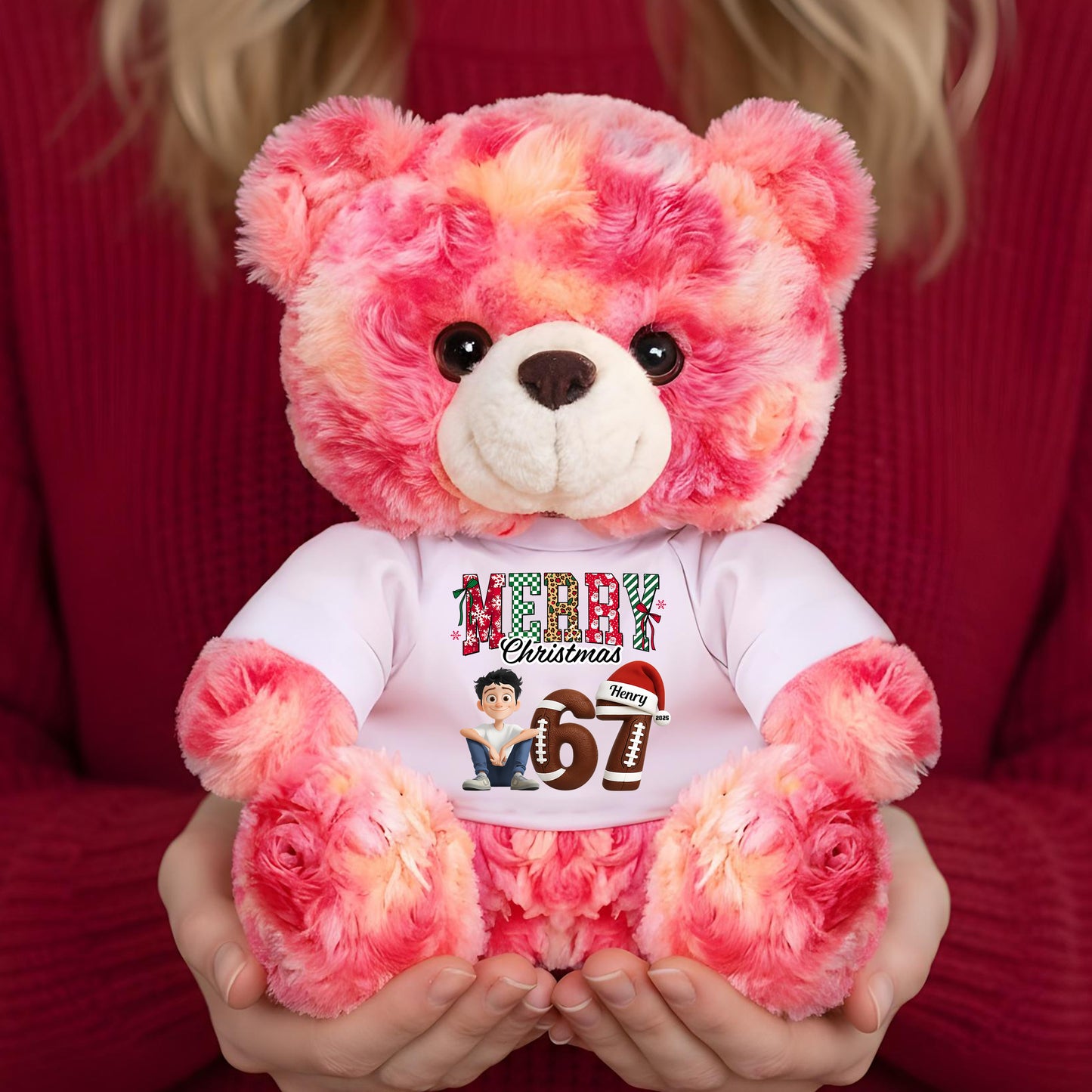 Funny Teen Slang Ornament 67 Christmas. - Personalized Custom Teddy Bear Plush