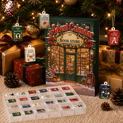Merry Christmas Book Lover Advent Calendar 2026 - 24 Day Christmas Countdown Box With Cute Figurines - Advent Calendar Box-Box&Acrylic