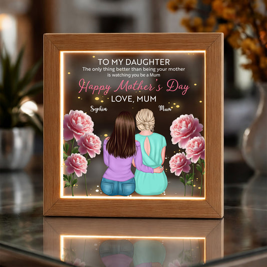 Happy Mother's Day - Personalized LED Light Frame - Mother's Day Gift