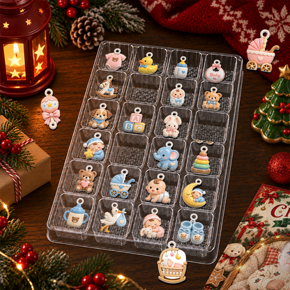 Baby's First Christmas Advent Calendar 2026 24 Day Christmas Countdown Box With Cute Figurines - Advent Calendar Box-Box&Acrylic