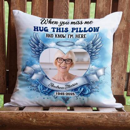 Loving Memorial Blue Sky - Personalized Custom Pillow