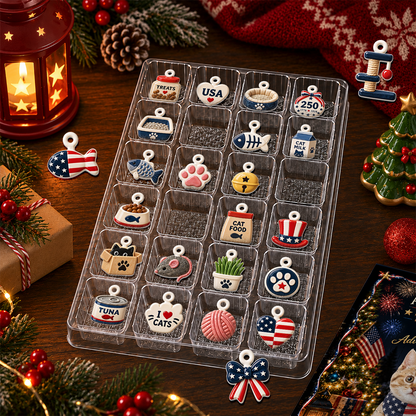 Cat Lovers Advent Calendar 2026 24 Day Christmas Countdown Box With Cute Figurines - Advent Calendar Box-Box&Acrylic