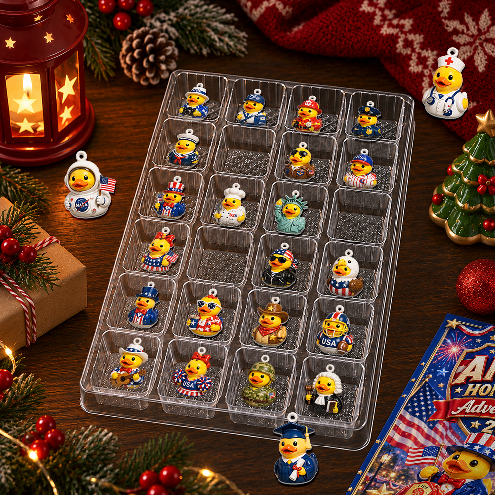 Duck Advent Calendar 2026 24 Day Christmas Countdown Box With Cute Figurines - Advent Calendar Box-Box&Acrylic