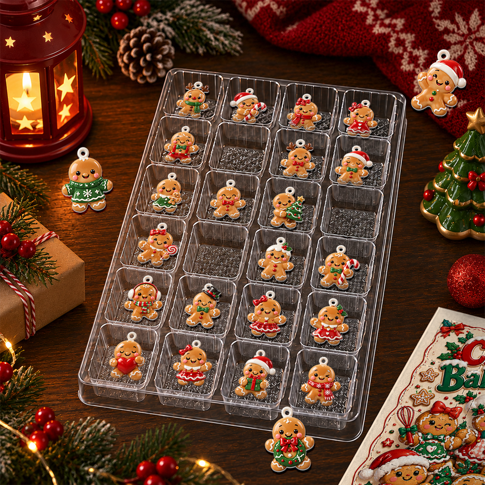 Christmas Baking Crew Advent Calendar 2026 - 24 Day Christmas Countdown Box With Cute Figurines - Advent Calendar Box-Box&Acrylic
