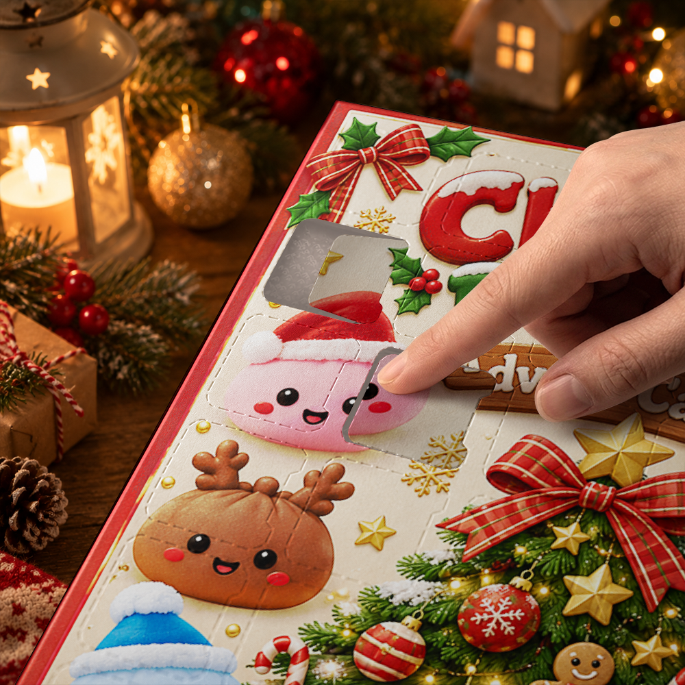 Twenty Four Days Of Squishy - Dumpling Advent Calendar - 24 Mini Dumpling Squishies - Family Countdown Calendar