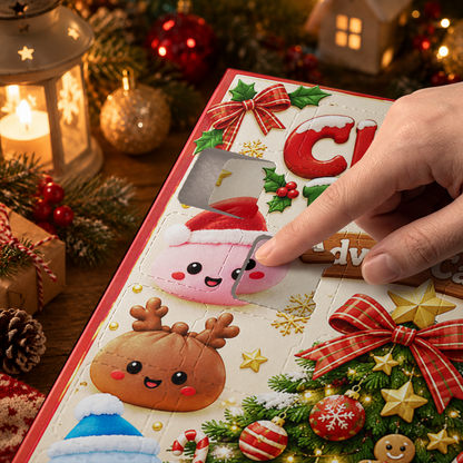 Twenty Four Days Of Squishy - Dumpling Advent Calendar - 24 Mini Dumpling Squishies - Family Countdown Calendar