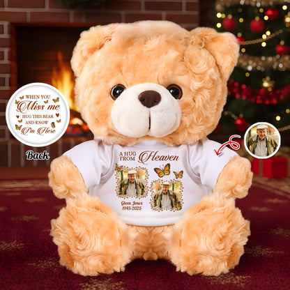 A Hug From Heaven I Miss You - Personalized Custom Teddy Bear Plush