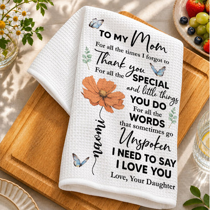 Special Mom Special Love - Personalized Kitchen Towel