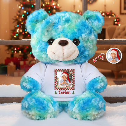 Hug You Merry Christmas - Memorial Personalized Custom Teddy Bear Plush