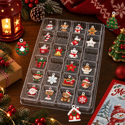 Merry And Bright Snowman Advent Calendar 2026 24 Day Christmas Countdown Box With Cute Figurines - Advent Calendar Box-Box&Acrylic