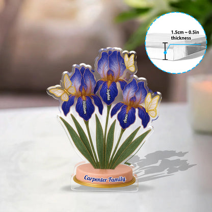 Iris Acrylic - Custom Figure Personalized Acrylic Block Plaque