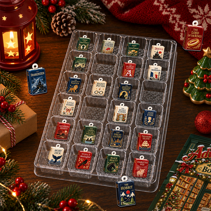 Merry Christmas Book Lover Advent Calendar 2026 - 24 Day Christmas Countdown Box With Cute Figurines - Advent Calendar Box-Box&Acrylic
