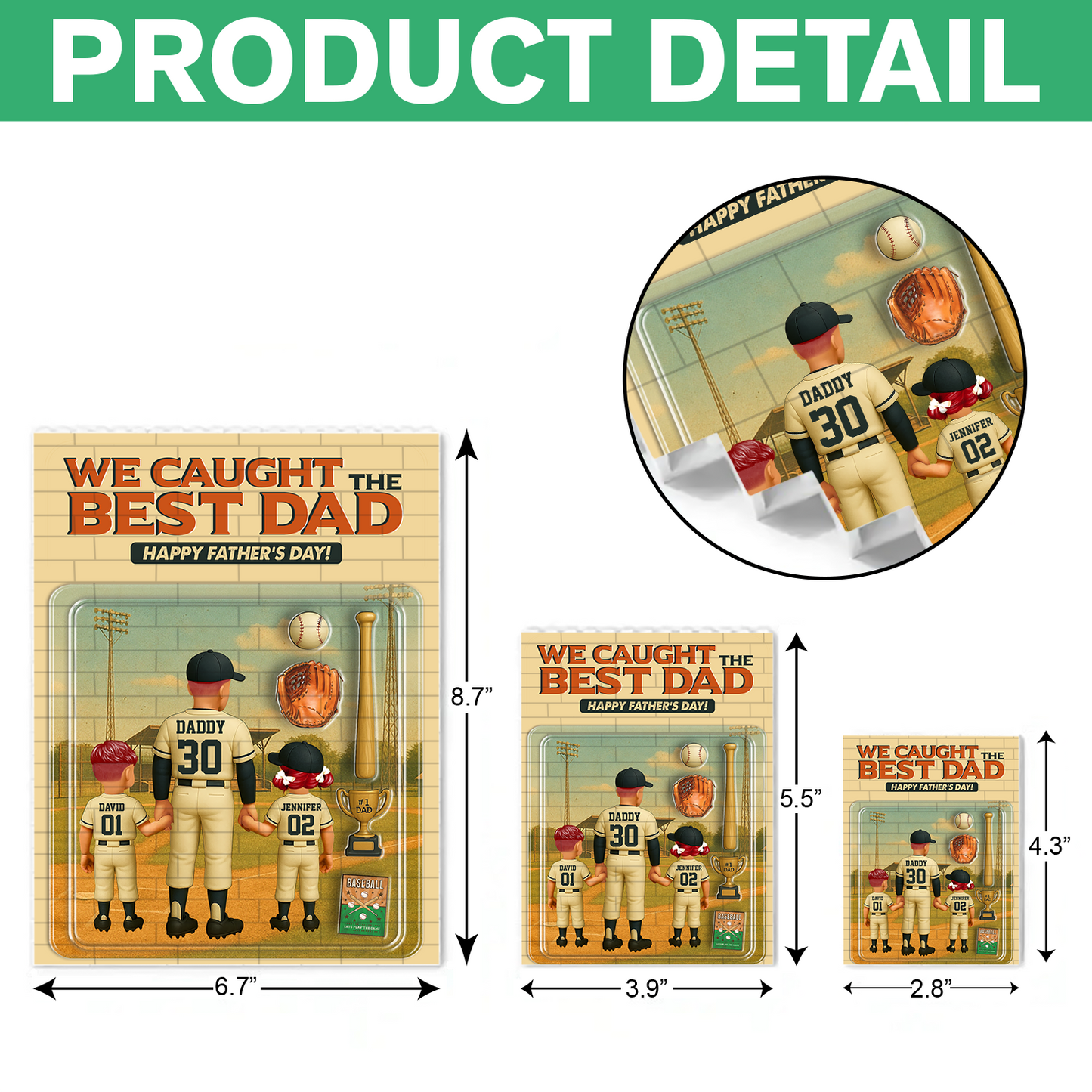 Best Daddy Ever Custom Building Blocks for Dad - Father's Day Gifts