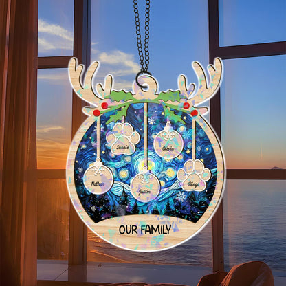 Our Family - Custom Shape Hologram Ornament